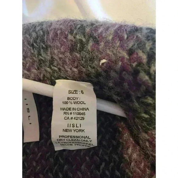 IISLI Wool Blazer WoolJacket Womens sz 6 Coquette Academia Boss Lady Office - Picture 5 of 12